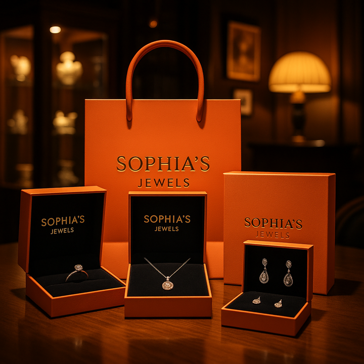 Royal Midnight Gold Drop Earrings