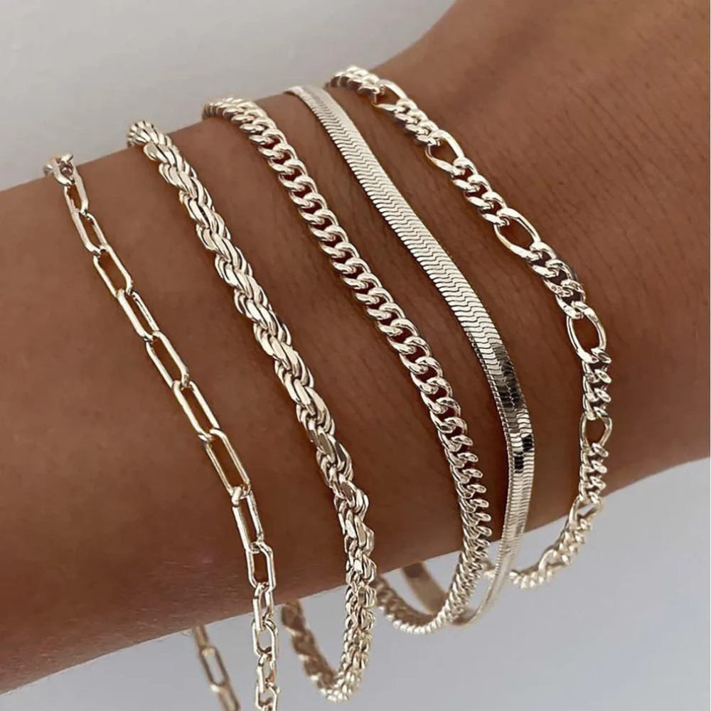 Gold Bracelet Set by Ellis