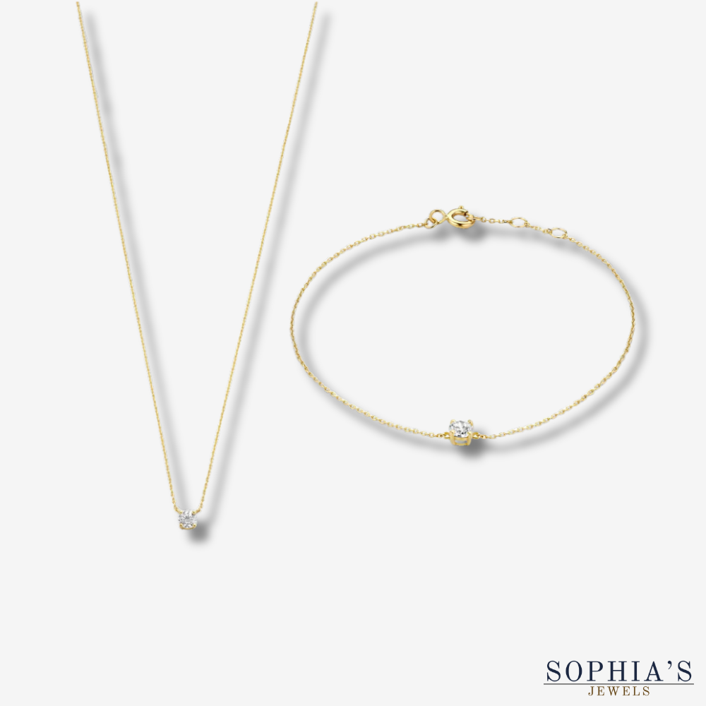Cléa Moissanite Stone Set by Sophia's Jewels