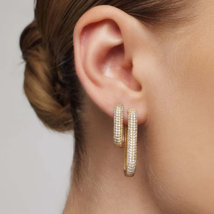 Pavé Iconic Hoops
