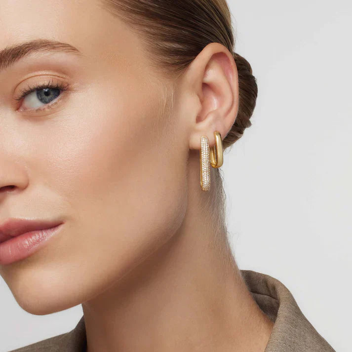 Oversized Pavé Iconic Hoops