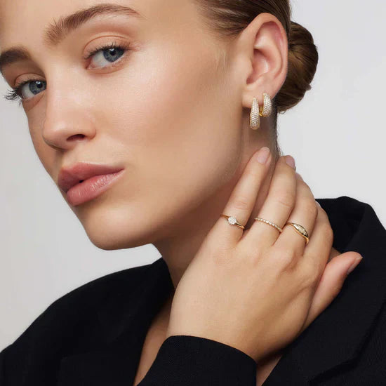 Dome Ring with Diamond