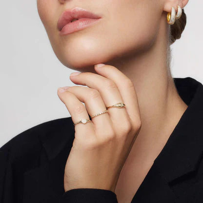 Dome Ring with Diamond