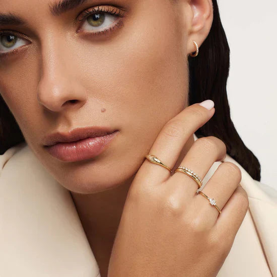 Dome Ring with Diamond