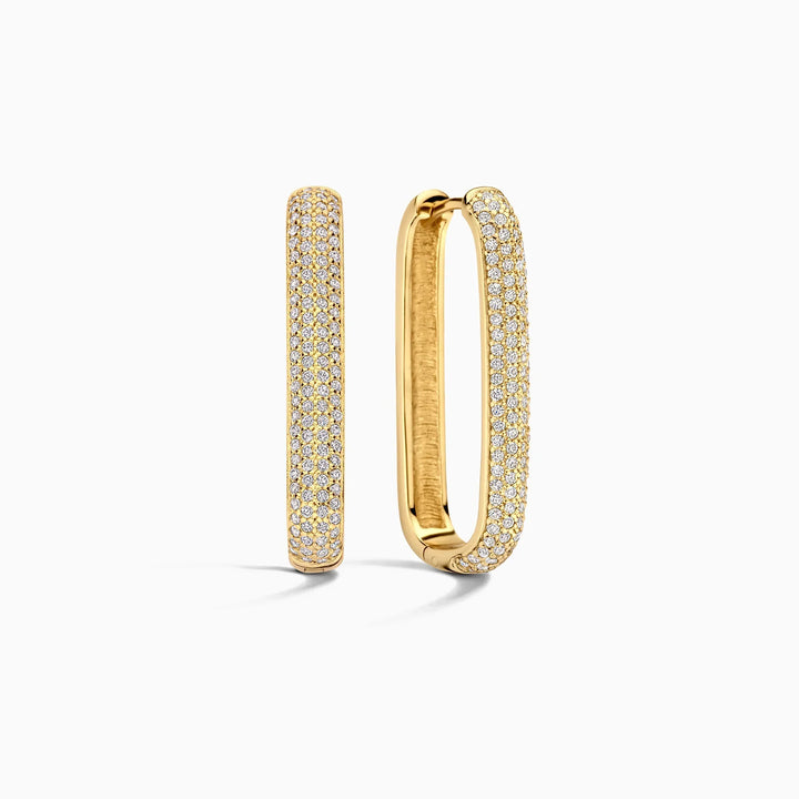 Oversized Pavé Iconic Hoops
