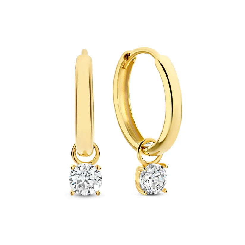 Moon Tears Stone Earrings Set
