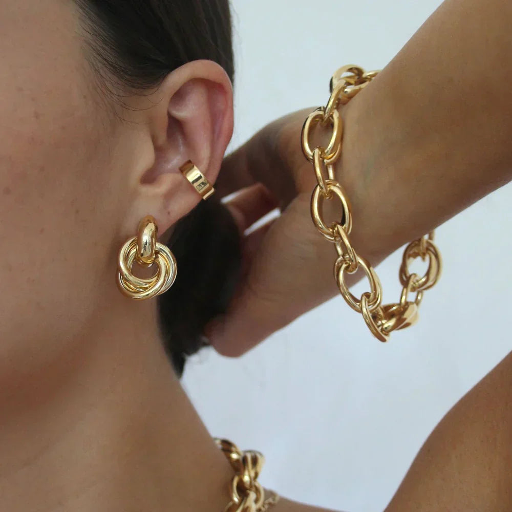 Interlocking Statement Earrings