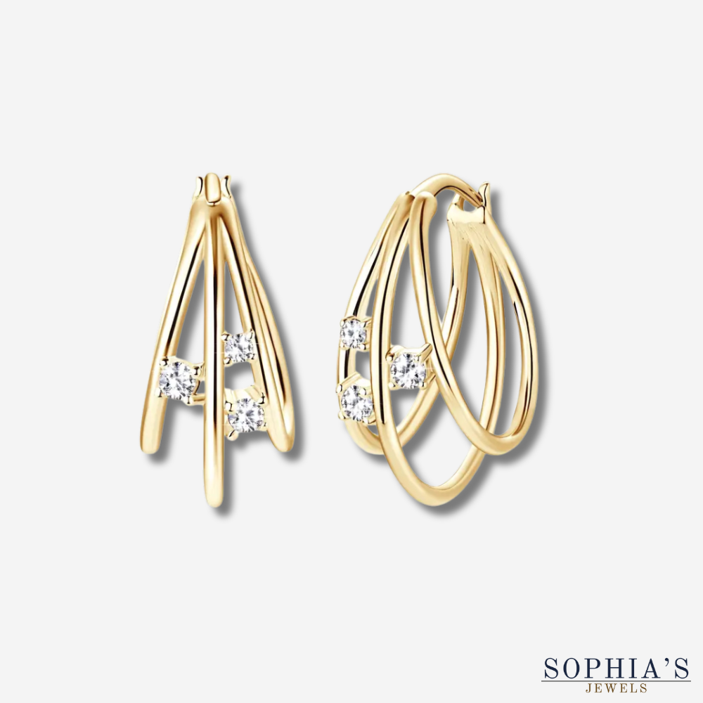 Moissanite Earrings in Synthetic Design