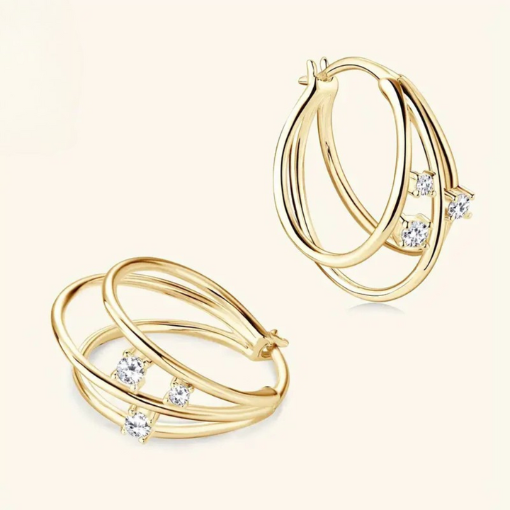 Moissanite Earrings in Synthetic Design