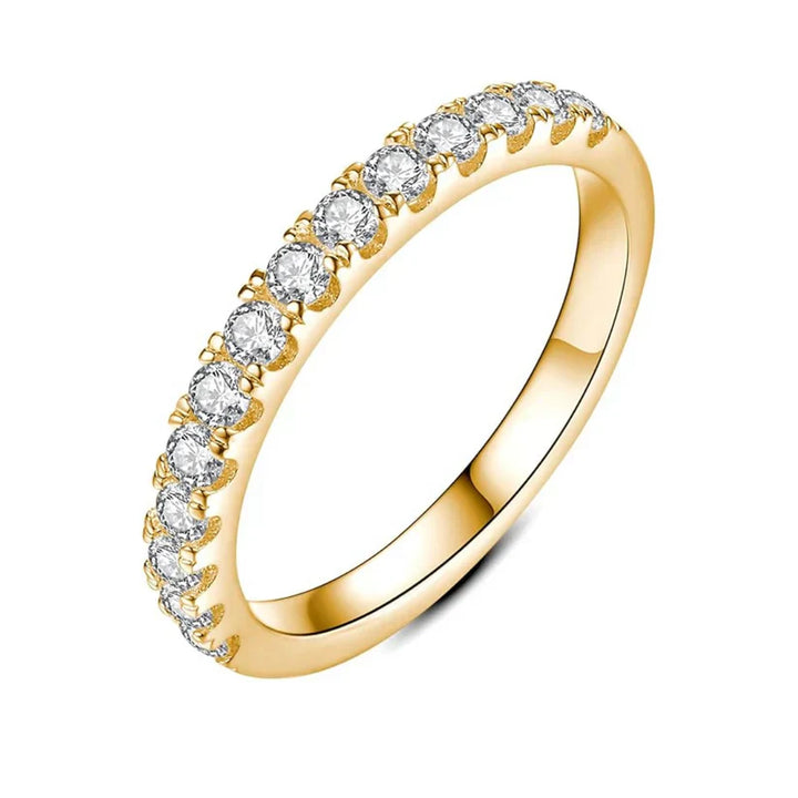 Wedding Band in Moissanite