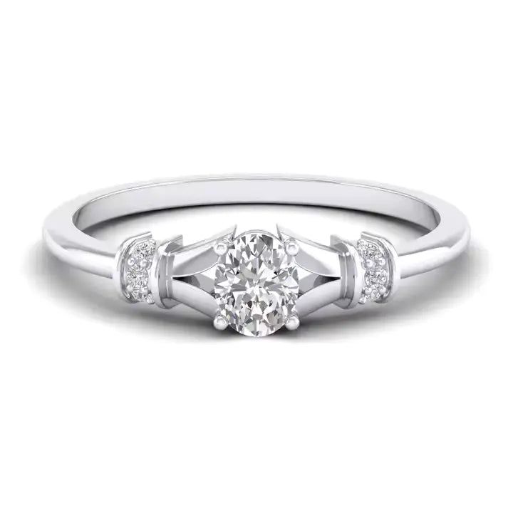 Oval Cut Gold Ring