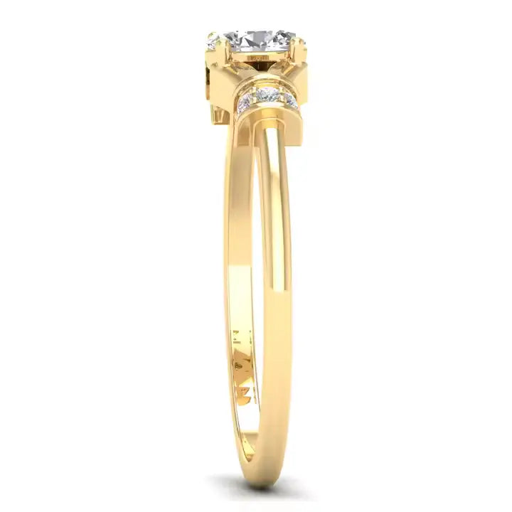 Oval Cut Gold Ring