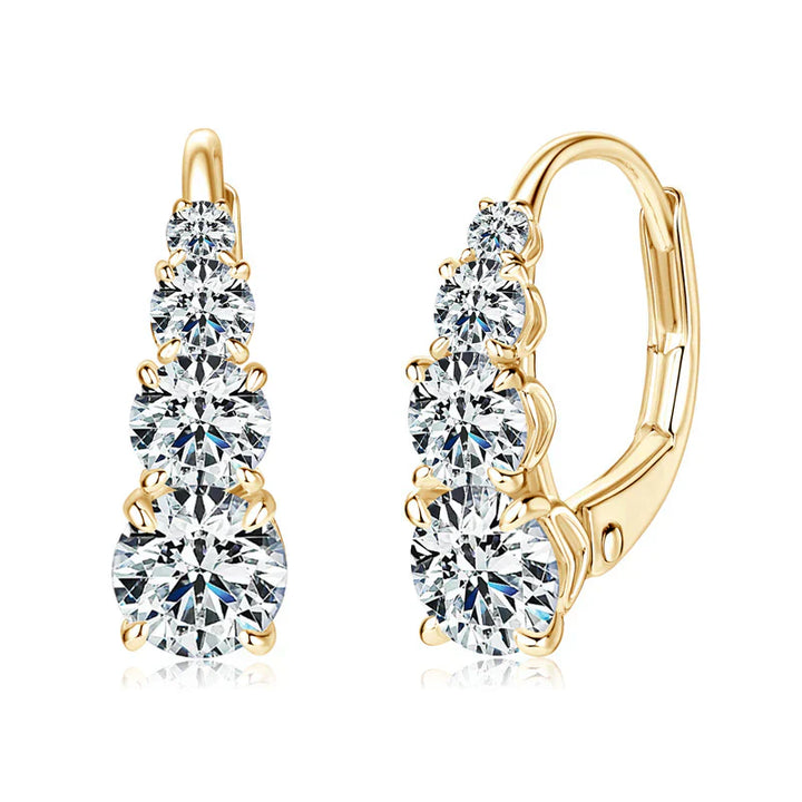 Four Stone Earrings by Carol