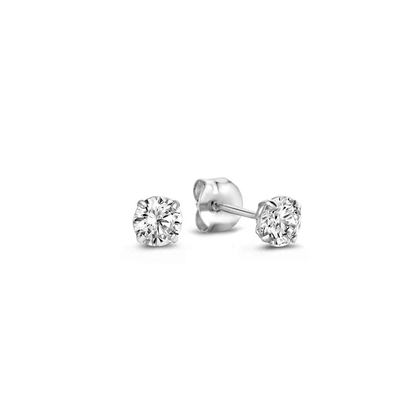 Moon Tears Stone Stud Earrings