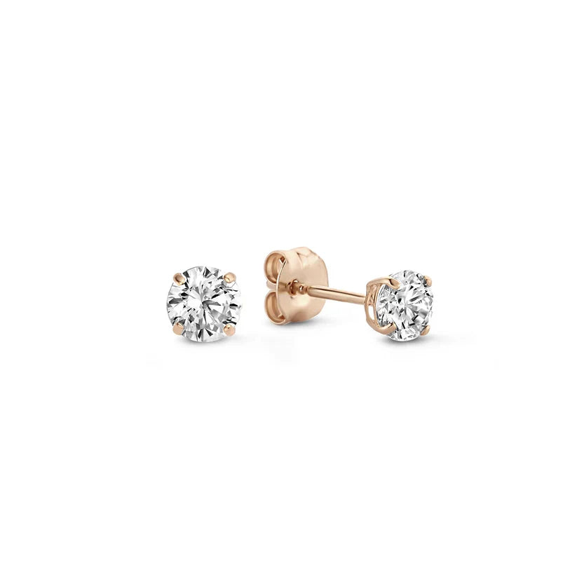 Moon Tears Stone Stud Earrings