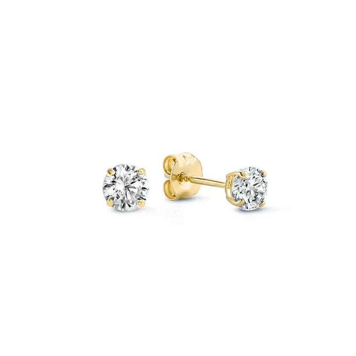 Moon Tears Stone Stud Earrings