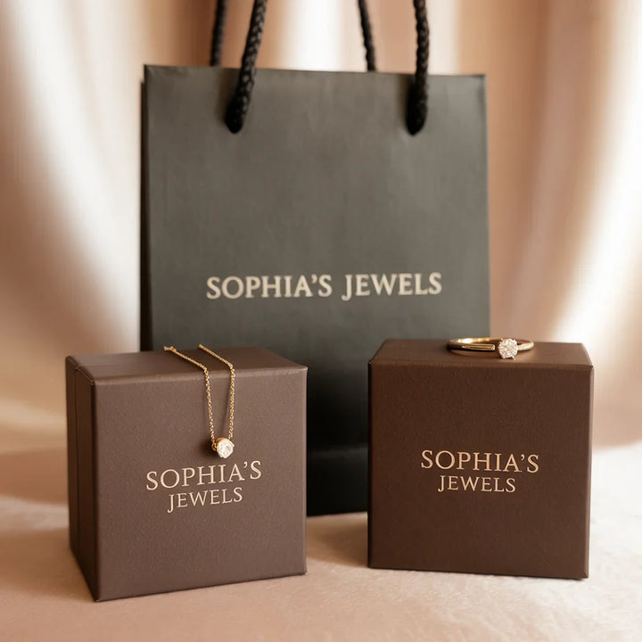 Moissanite Drop Earrings in Round Design